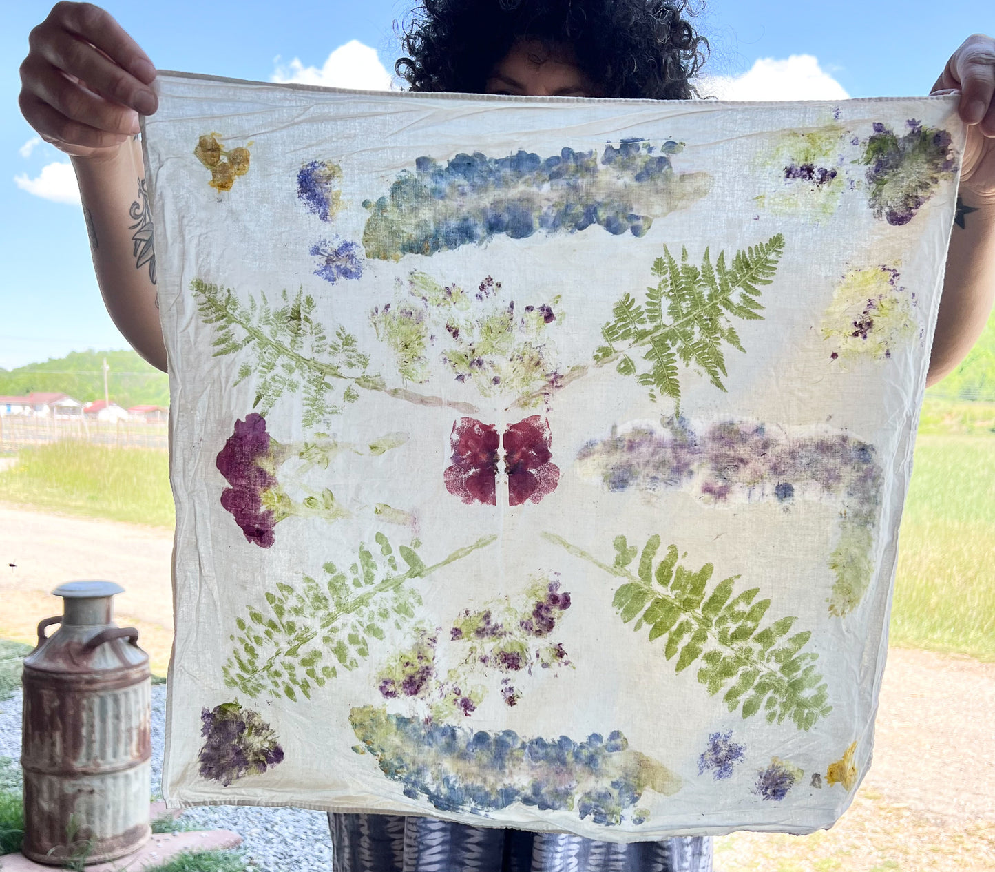BLOOMS & BANDANAS: Naturally Dye Plant Fibers Saturday July 25th, '26
