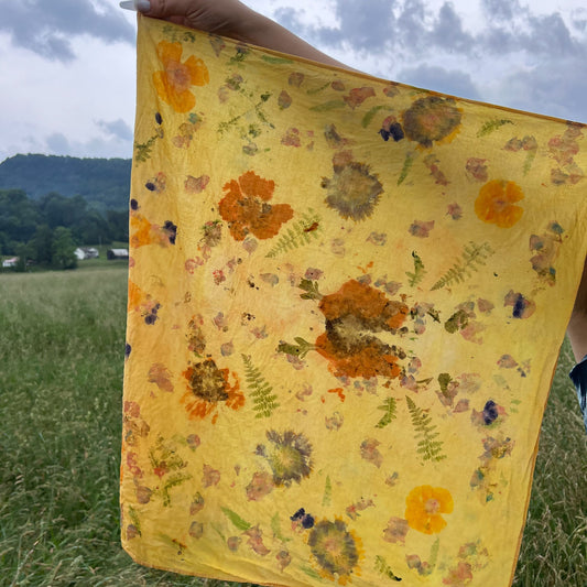 BLOOMS & BANDANAS: Naturally Dye Plant Fibers Saturday July 25th, '26